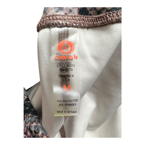 Mono B. Leggings Athletic Athleisure Workout Comfy Casual Gym M Medium - Picture 5 of 5